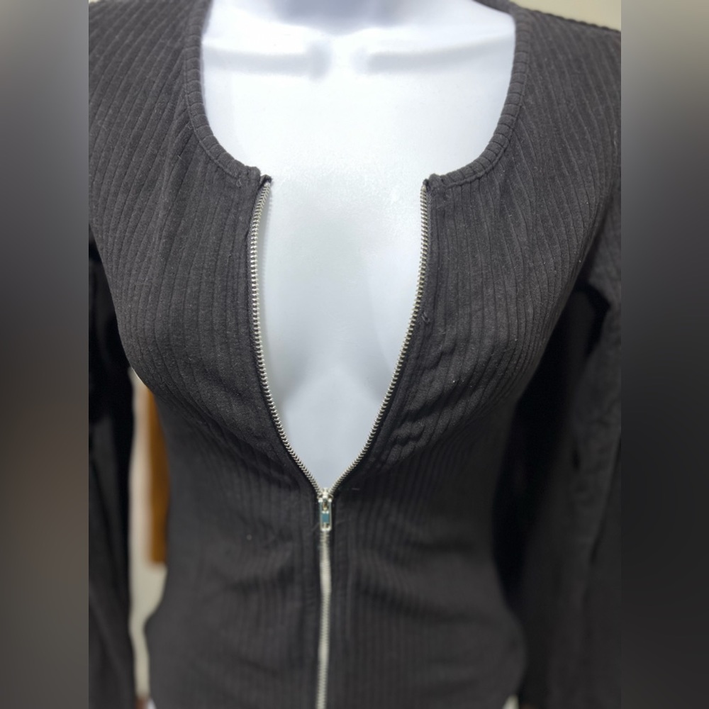 OGL Two-way Zipper Ribbed Jacket - Picture 4 of 6
